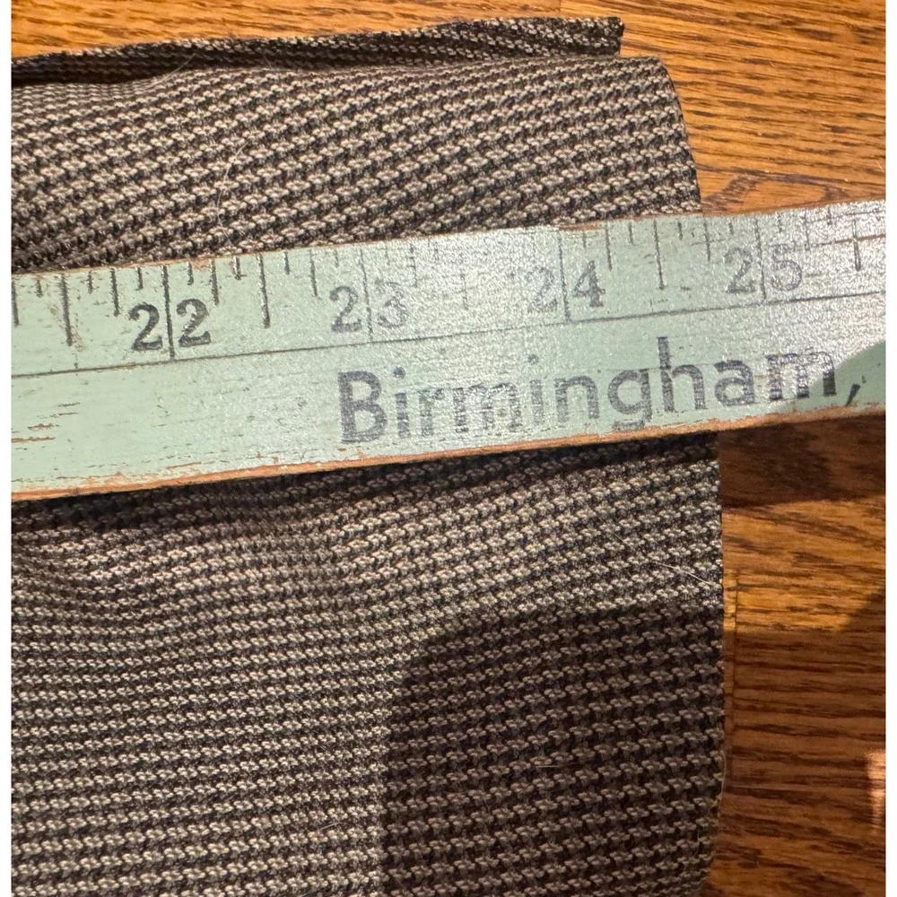 Haggar Men's Houndstooth Wool Blend Brown Tan Sport Coat 44R